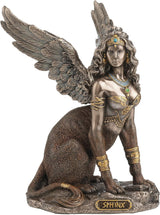 Statue of a lady sphinx with wings