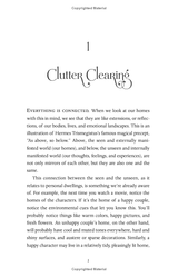 Page from Magical Housekeeping book titled 'Clutter Clearing' with text on a white background