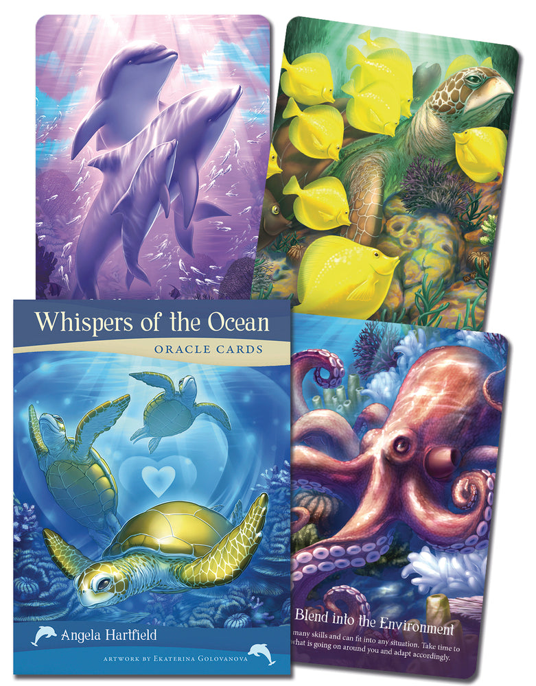 Oracle deck - Whispers of the Ocean featuring sea creatures