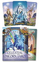 Celestial Unicorn Tarot Deck with card examples