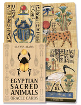 Oracle cards with Egyptian sacred animals designs