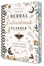 Planner titled 'Llewellyn's 2027 Herbal Enchantment Planner' with decorative cover featuring plants and celestial elements.