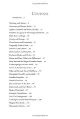 A Miscellany of Fairy Folk, Myths, and Magic by Sandra Kynes - Table of contents