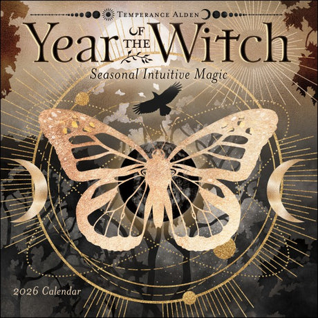 Calendar cover for 'Year of the Witch' with butterfly and eagle design