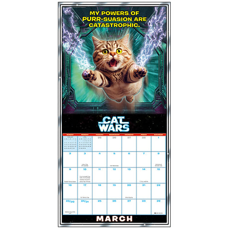 2025 Cat Wars calendar - "My powers of purr-suasion are catastrophic."