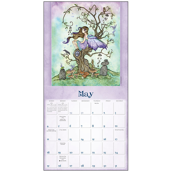 2025 The Faerie World of Amy Brown calendar with fairy art