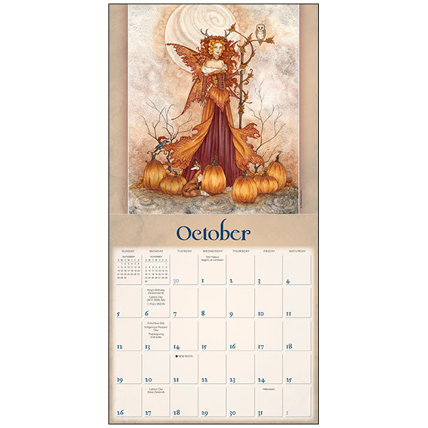 2025 The Faerie World of Amy Brown calendar with fairy art