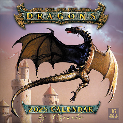 Dragons by Ciruelo Wall Calendar