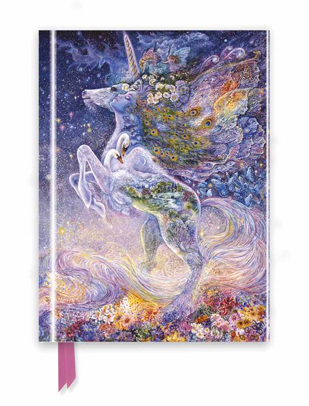 Unicorn design notebook cover by Josephine Wall