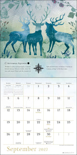 2027 Year of the Witch Wall Calendar - September with three deer