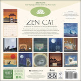 2027 Zen Cat Wall Calendar - back cover showing all months