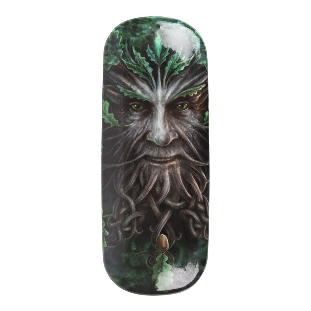 Glasses case with Greenman face