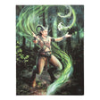 Elemental earth satyr mage casting a spell, canvas art print by Anne Stokes