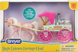 Breyer Magic Unicorn Carriage & Foal playset, shown boxed