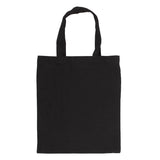 Back of tote bag, black