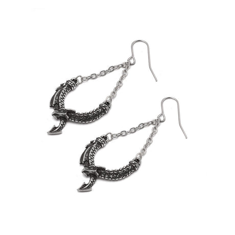 Dragon earrings, dangly