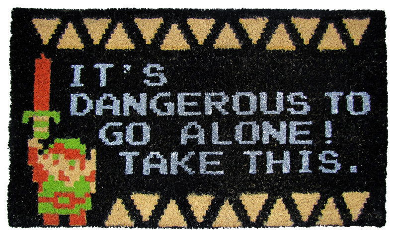 Legend of Zelda 'Dangerous' Doormat - Gaming - Fantasy Home Décor