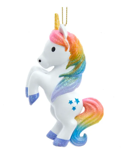 Rearing Unicorn Pony Ornament - Fantasy Gifts & Collectibles