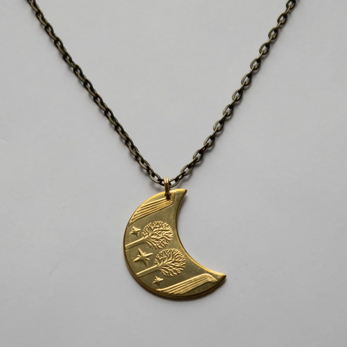 Rivendell Moon Coin Necklace