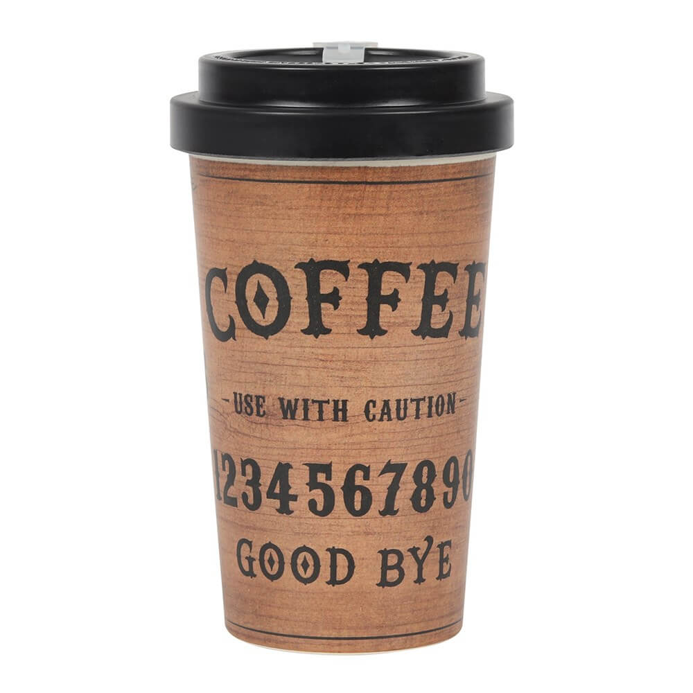 Gothic Homeware Talking Board Bamboo Travel Mug