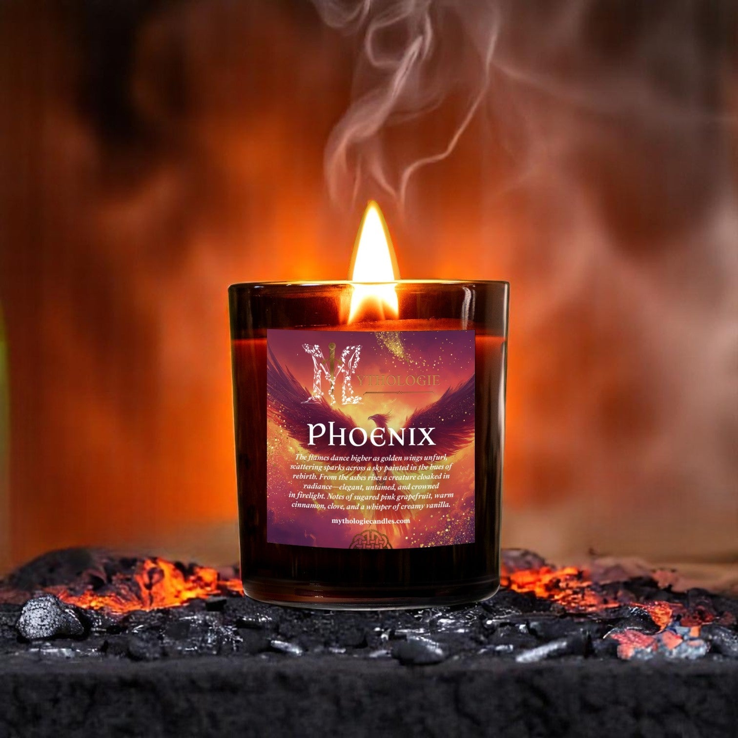 Phoenix Jar Candle - Aromatherapy - Fantasy & Mythology Gifts