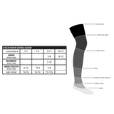 Size chart for Bioworld socks
