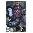 Magnet with gothic skull fairy and day of the dead face paint