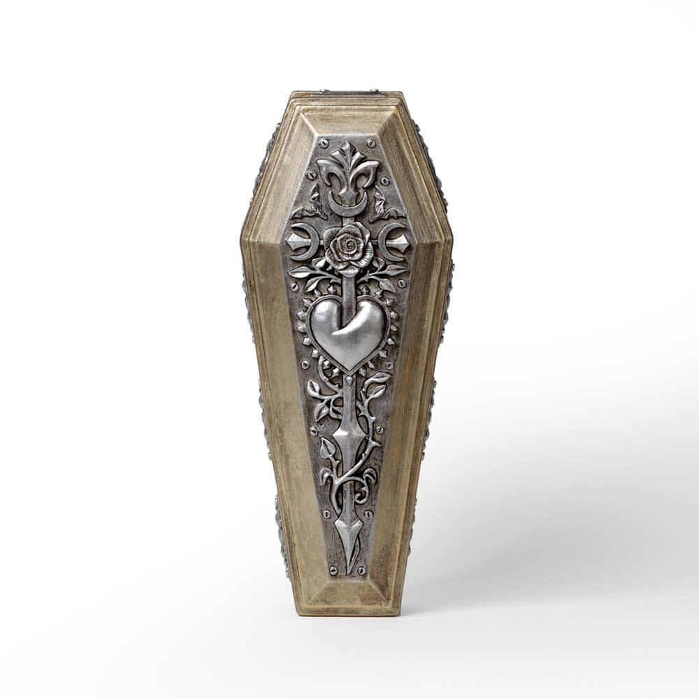 Bride of the Dark Kiss Vampire Figurine with Casket Box - Gothic
