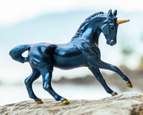 Breyer Unicorn Treasures Topaz toy figurine - dark blue unicorn