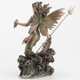 Queen Mermaid Fairy Holding Trident Figurine
