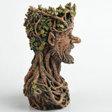 Bust of a greenman - tree ent man, shown from the side
