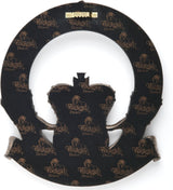 Back of the wall plaque showing hanging hardware