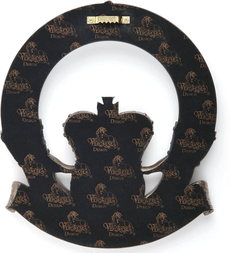 Back of the wall plaque showing hanging hardware
