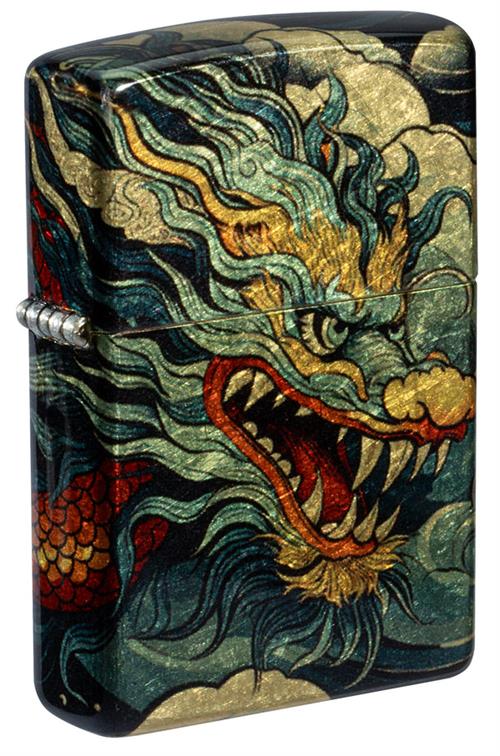 Zippo lighter with a dragon design