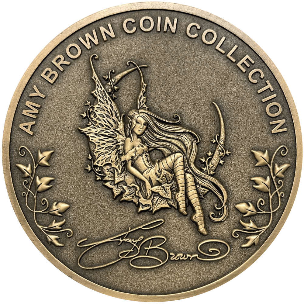 Back of the Amy Brown coins