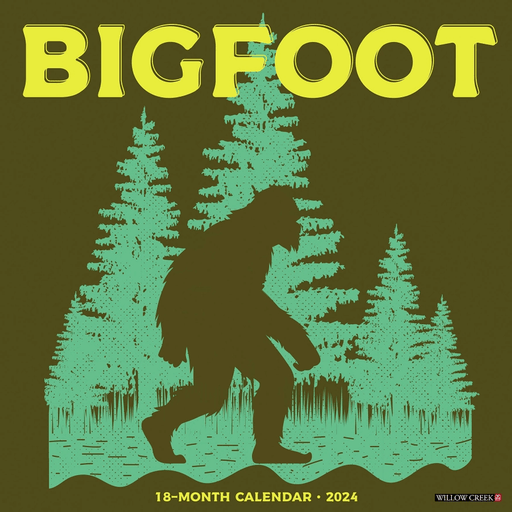 2024 Bigfoot 18 month wall calendar front cover