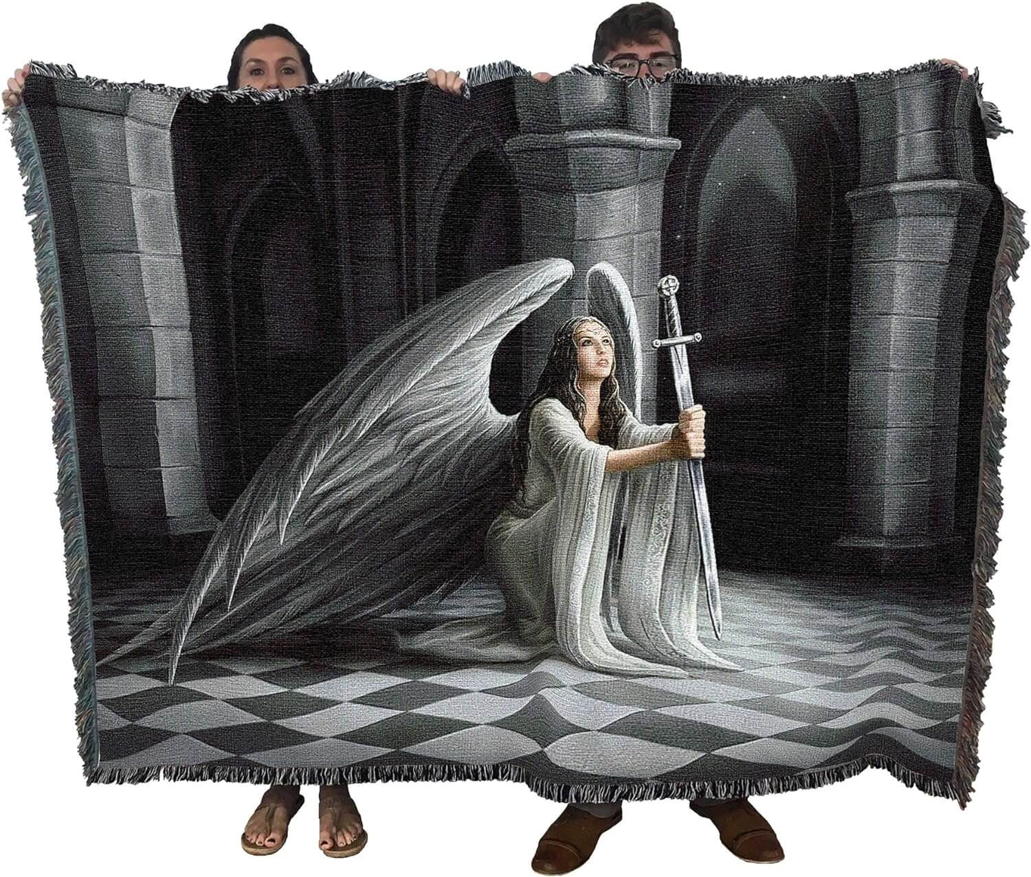 The Blessing Tapestry Blanket - Anne Stokes - Angel Gifts