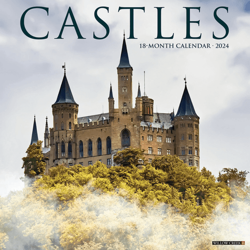2024 Castles 18 month wall calendar cover