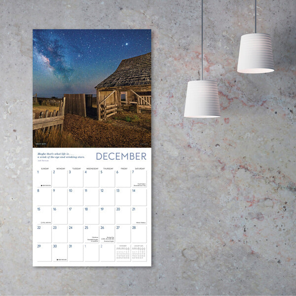 Celestial Skies 2024 calendar - December