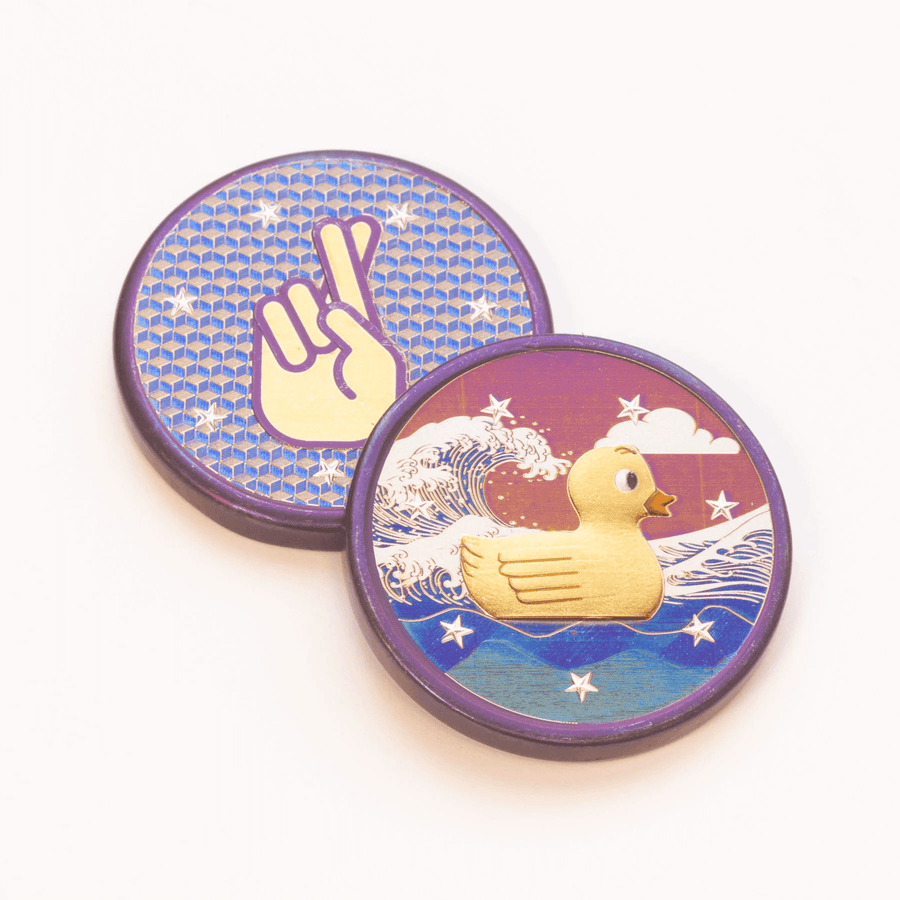 Lucky Duck Coin in Titanium or Brass - Gifts & Collectibles - Fairy ...