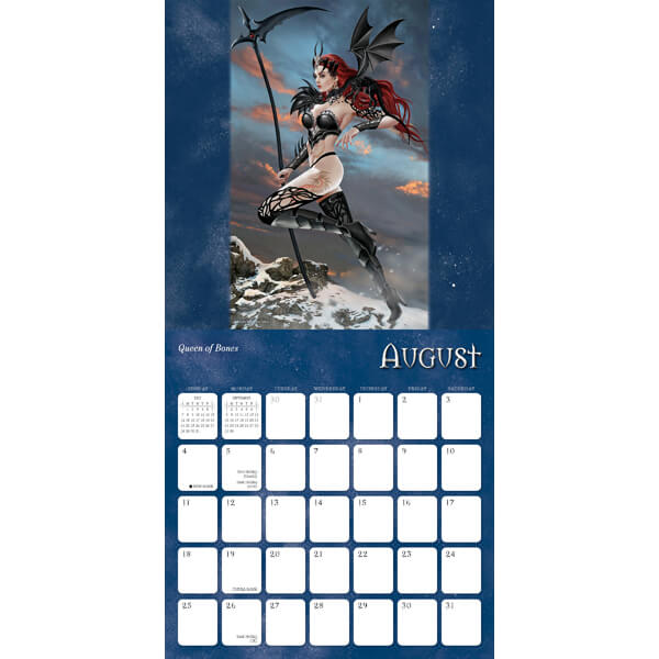 2024 Dragon Witches calendar - August
