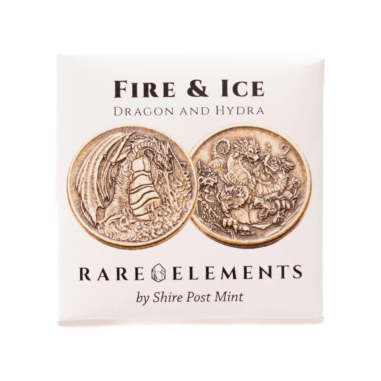 Fire & Ice Dragon and Hydra collectible coin