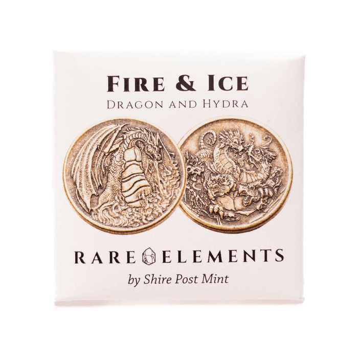Fire & Ice Dragon and Hydra collectible coin