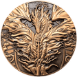 Bronze hued fiery dragom Flameblade collectible coin