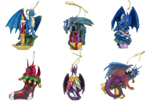 Festive Dragon Ornament Full Set