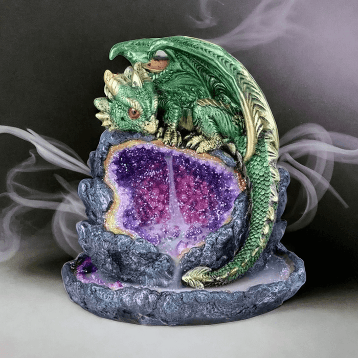 Green Dragon Backflow Incense Burner: Dragon Gifts & Collectibles