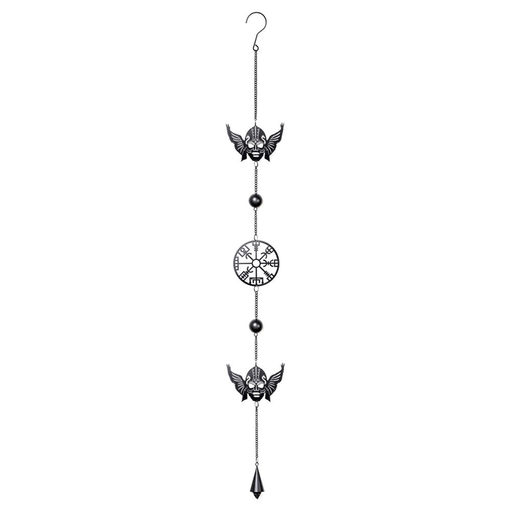 Wind chime with Norse Viking symbols