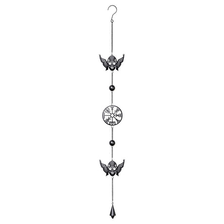 Wind chime with Norse Viking symbols