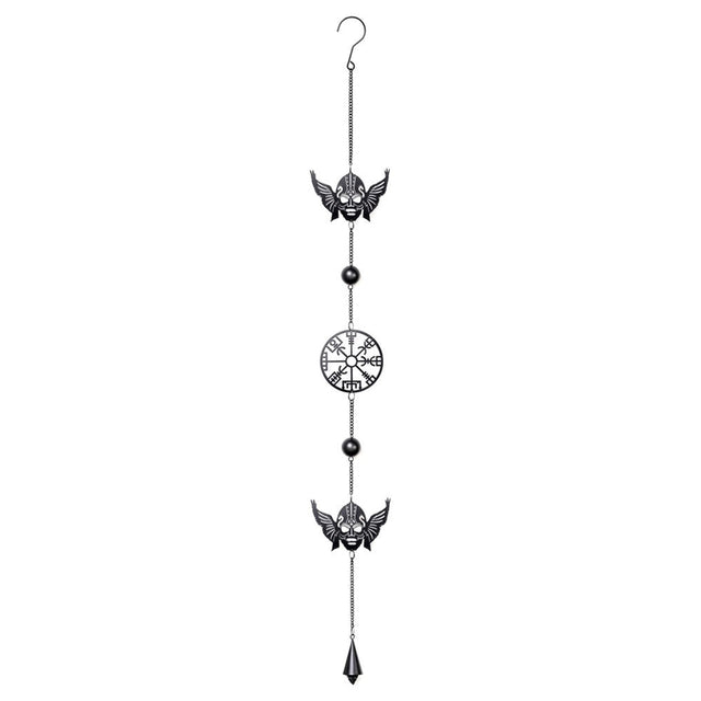 Wind chime with Norse Viking symbols