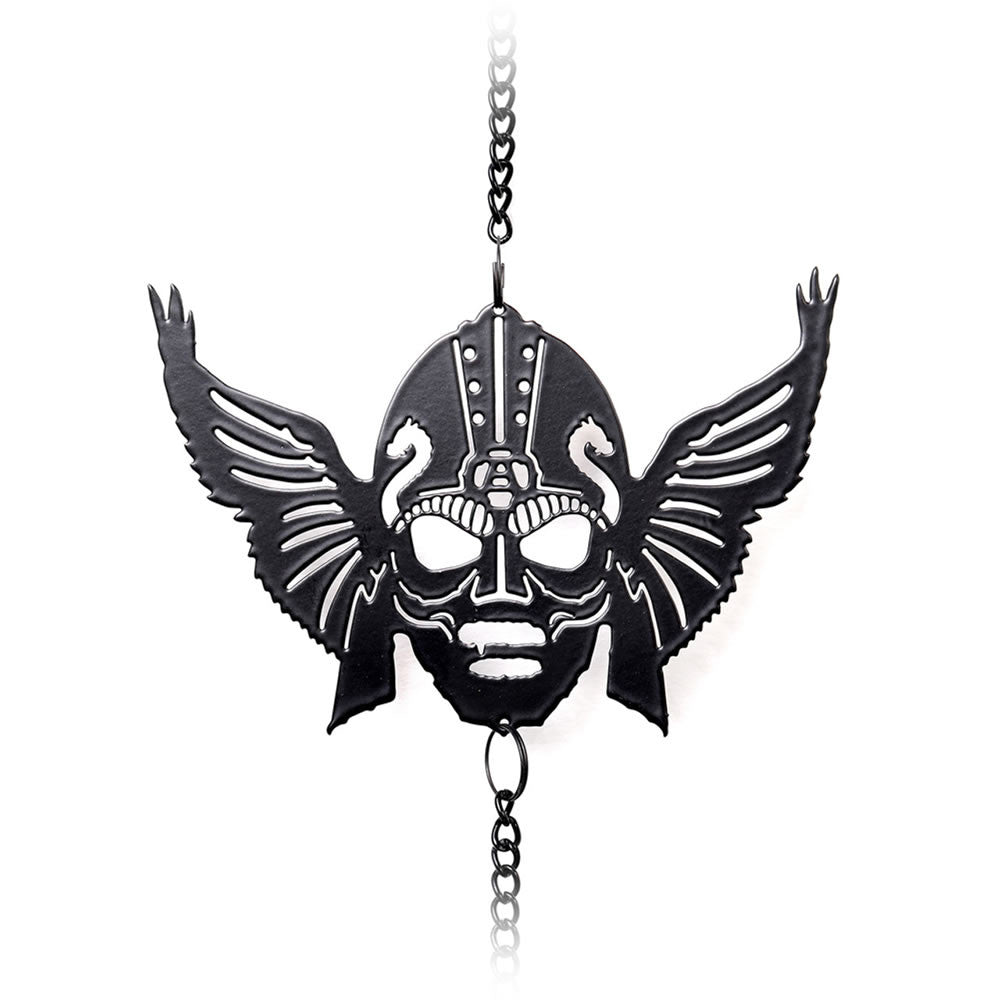 Wind chime with Norse Viking symbols